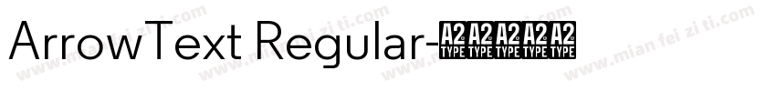 ArrowText Regular字体转换